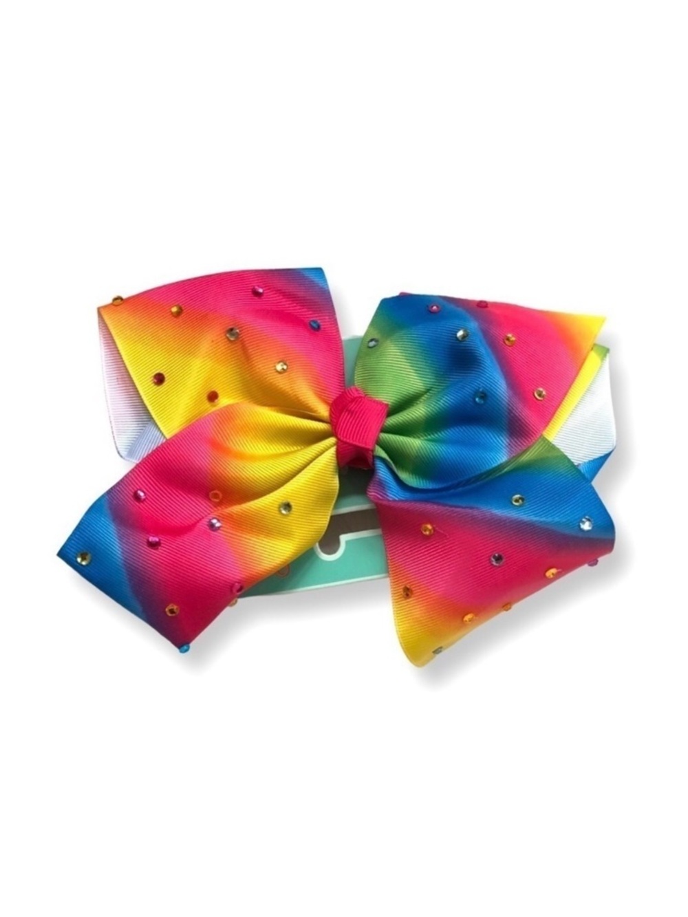 ⭐️ 5 for $25 Copper Key Bright Multicolor Girls Ribbon Hair Clip